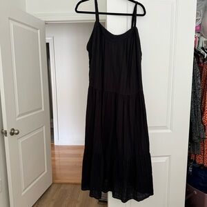 Black maxi dress